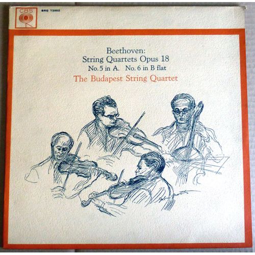Cbs Brg 72002 - The Budapest String Quartet  - Beethoven - Made In England  - The Budapest String Quartet - Beethoven