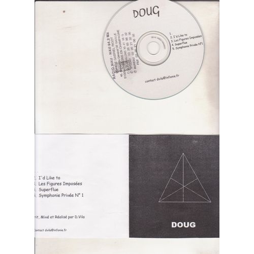 Cd Doug Vila 5 Titres 1 ? 2 Les I'd Like To 3 Les Figures Imposes Superflue 5 Symphonie Priv