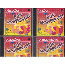 Cd Prenom Bon Anniversaire Adeline Alice Amandine Ou Amelie Rakuten