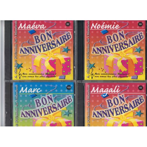Cd Prenom Bon Anniversaire :Maeva,Magali,Marc Ou Noemie - Cd Prenom Bon Anniversaire :Maeva,Magali,Marc Ou Noemie