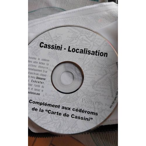 Cd-Rom Cassini Localisation. Complment Aux Cd-Rom De La Carte De Cassini.