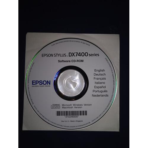 Cd Rom Software Epson Stylus Srie Dx7400