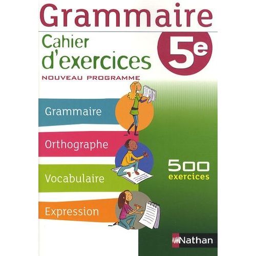 Grammaire 5e - Cahier D'exercice   de Cazanove Ccile de  Format Reli 