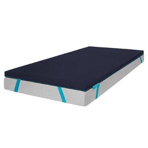 Cecotec Surmatelas Flow Topserenity 150x190. Core 100% Viscolastique, Sangles lastiques Anti-Glissade, Fermet Moyenne leve, Hauteur De 5 Cm, Couverture Easyclean, Emballage  Vide