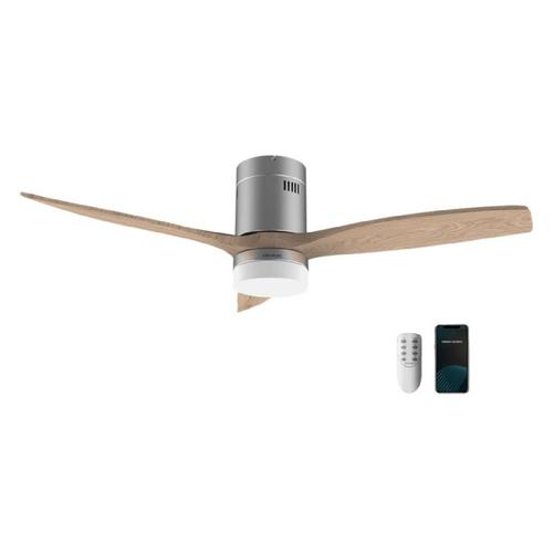 Cecotec Ventilateur de plafond avec lumire et Wifi EnergySilence Aero 5600 Steel Aqua Connected. 40 W, 52