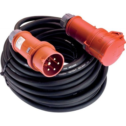Cee-Rallonge lectrique 16a - 50m H07rnf-5g2,5, 400 V
