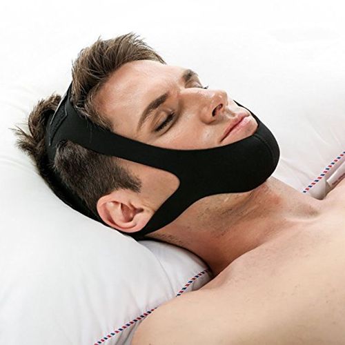 Ceinture Anti-Ronflement, Sangle De Menton, Pour Femme Et Homme, Aide Au Sommeil Nocturne, Outils De Protection Contre Le Ronflement, Mchoire D'arrt Du Ronflement, Bandage, Taille Unique