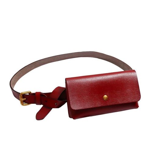 Ceinture De Taille En Cuir Vritable Avec Sac De Tlphone Pour Femme,Sacs Banane En Peau De Vache,Mini Rabat,Ceinture Rglable,Sac De Poitrine En Cuir De Vachette,Mode