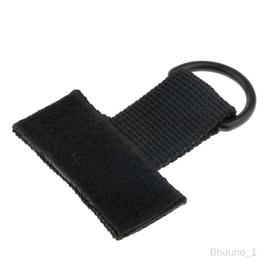 Ceinture en Nylon de Sport extérieur Forme de T Crochet Clé Mousqueton  Boucle Sangle Système de de Ceinture Extérieure 7x2.5cm Noir