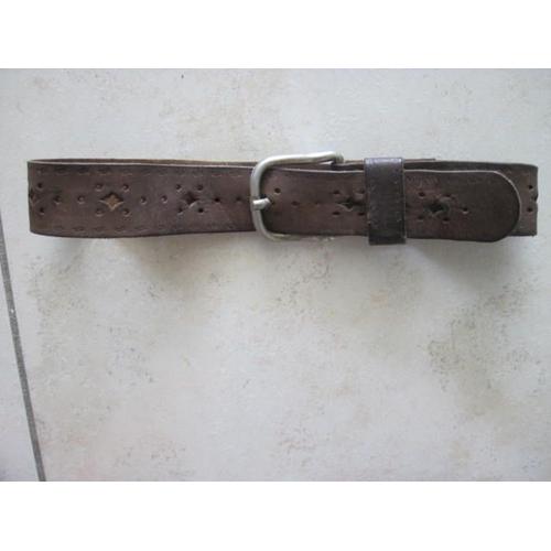 Ceinturon Ceinture En Cuir Ajour Tr S Belle Qualit Longueur Cm Rakuten