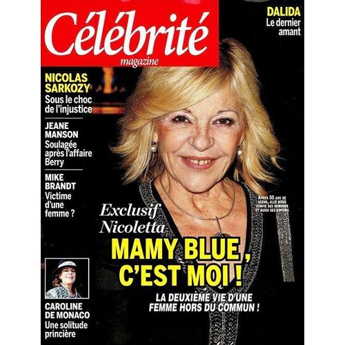 Celebrite Magazine 10 2021 Nicoletta/Dalida/Mike Brant/Vianney/Lenorman/Adamo/Pietri/Jeane Manson/Romane Serda