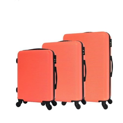 Celims France - Set Valise 3 Pices | Lot De Valise | Abs | Orange