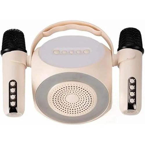 Celly, Haut-parleur sans fil avec deux microphones et lumires RVB, microphone Bluetooth avec une porte allant jusqu' 10 m,
