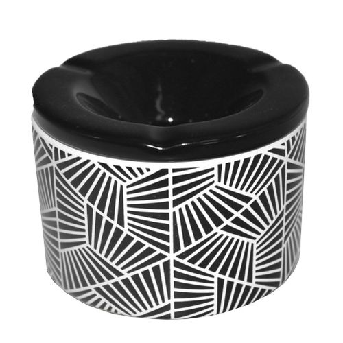 Cendrier Anti-Odeur Noir Et Blanc