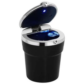 Cendrier de Voiture avec Couvercle - Cendrier de Voiture de Voyage Portable  Auto-Extinguible - Fabriqué en Plastique RéSistant au Feu, Noir