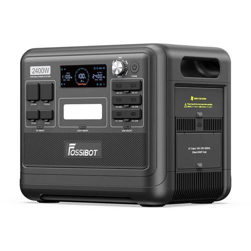 FOSSiBOT F2400 Centrale électrique Portable 2048Wh Batterie 2400W Sortie Générateur Solaire 16 Ports De Sortie Noir 2387347859 L