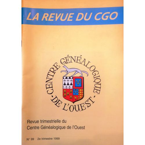 Centre Gnalogique De L'ouest N 99