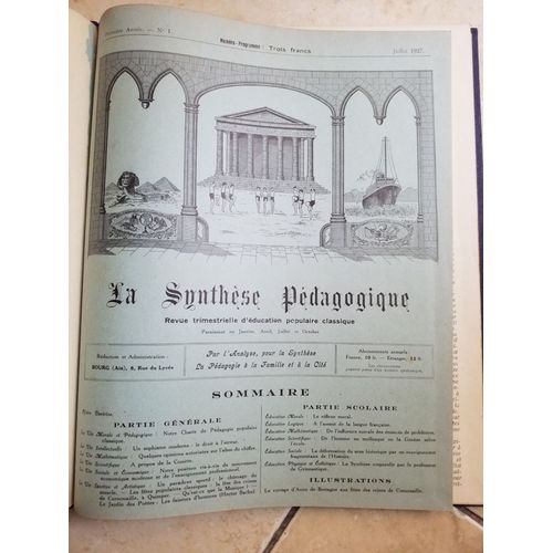 Cercle Synthtiste Bressan - Synthse Pdagogique- Hector Barbe Cercle- dition Originale Numro 29   de Anonyme - Hector BARBE  Format Reli 