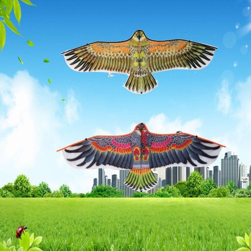 Cerf-Volant Aigle En Fibre De Verre Polyester, 1.1m/1.2m, Fait  La Main, Triangle, tanche, En Soie, Jouets D'Extrieur, En Tissu De Jardin