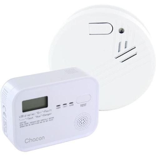 Chacon - Pack Dtecteur De Fume + Co Alarm