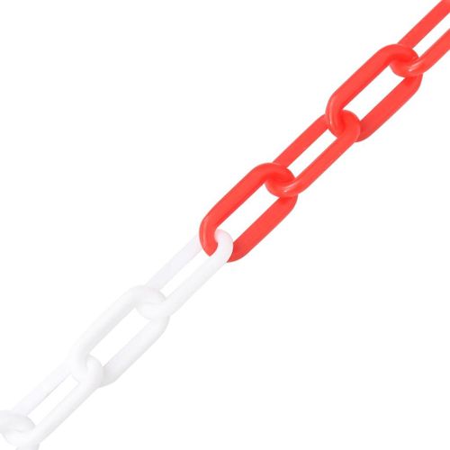 Chane D'avertissement Rouge Et Blanc 30 M 8 Mm Plastique