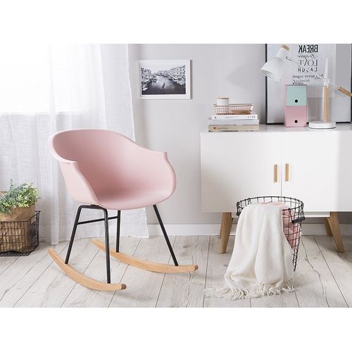 Fauteuil  Bascule Harmony Matire Synthtique Rose