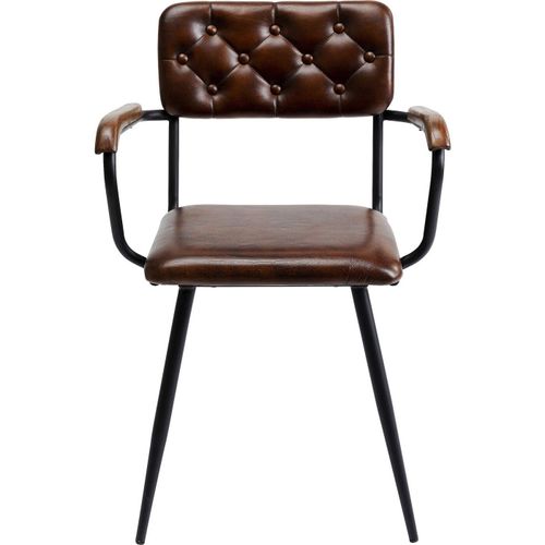 Chaise Avec Accoudoirs Salsa Marron Kare Design
