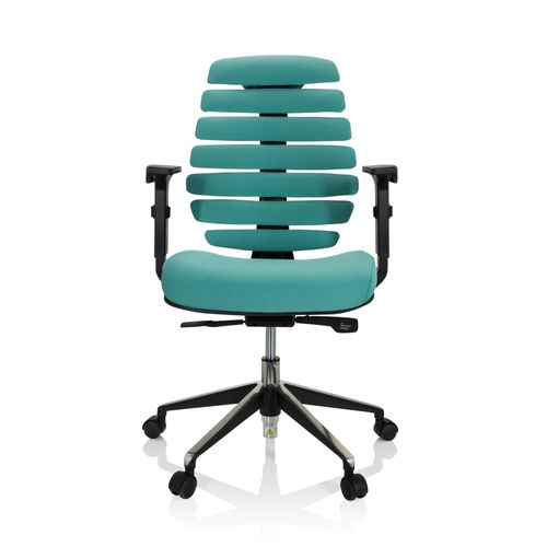 Chaise De Bureau / Chaise Pivotante Ergo Line Ii Tissu Noir Hjh Office
