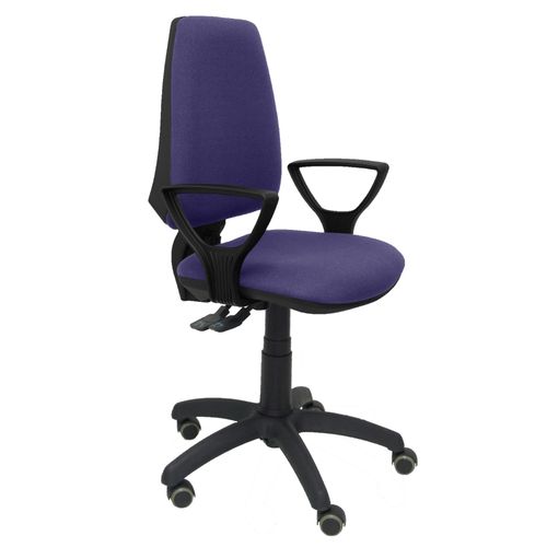 Chaise De Bureau Ergonomique Avec Mcanisme Synchrone, Rglable En Hauteur Et Roues De Parquet Assise Et Dossier Rembourrs En Tissu Bali De Couleur Bleu Clair