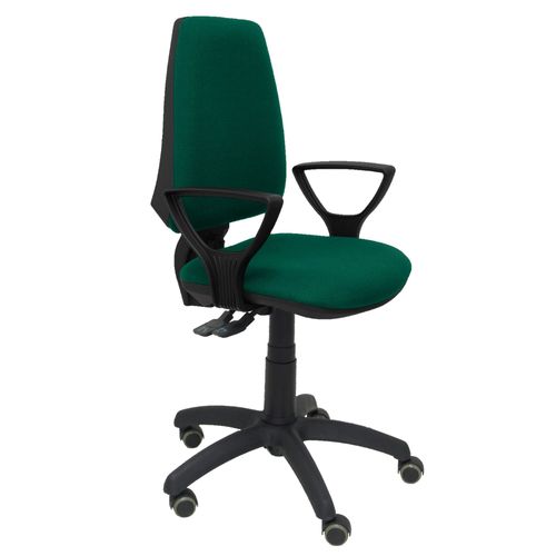 Chaise De Bureau Ergonomique Avec Mcanisme Synchrone, Rglable En Hauteur Et Roues De Parquet Assise Et Dossier Rembourrs En Tissu Bali De Couleur Vert