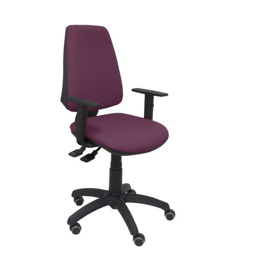 Chaise De Bureau Ergonomique Avec Mcanisme Synchrone, Rglable En Hauteur Et Roues De Parquet Assise Et Dossier Rembourrs En Tissu Bali De Couleur Violet