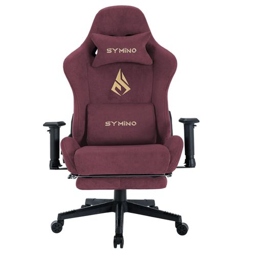 Chaise De Bureau Ergonomique Symino Mp Racing Seat Design 200 Kg Capacit Portante Chaise De Jeu Pivotante Avec Repose - Pieds Rouge