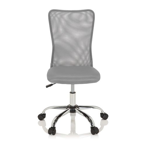 Chaise De Bureau Pour Enfant Kiddy Net I Tissu Maille Gris Hjh Office