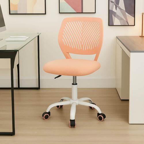Chaise De Bureau Rose Ergonomique  Roulettes