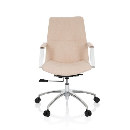 Chaise De Bureau / Sige Pivotant Saranto Ii Tissu Beige Hjh Office
