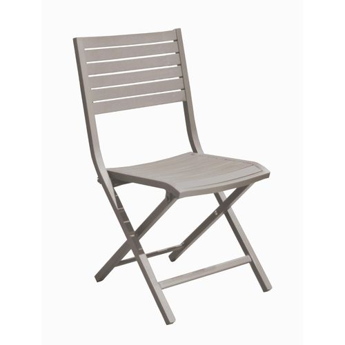 Chaise De Jardin Pliante Lucca En Aluminium Coloris Crme Proloisirs