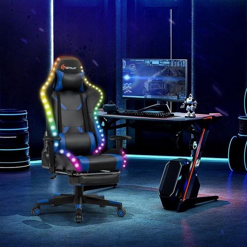 Chaise De Jeu Pivotante Bleue