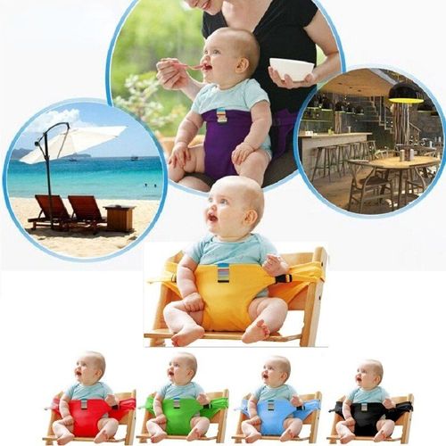 Chaise De Salle  Manger Pour Bb, Ceinture De Scurit, Sige Portable, Chaise  Djeuner, Enveloppe Extensible, Chaise D'alimentation, Harnais, Rehausseur