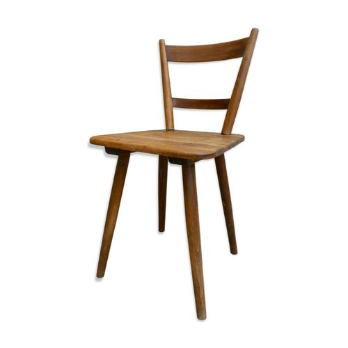 Chaise En Bois Massif Adolf Schneck De 1947 Bois