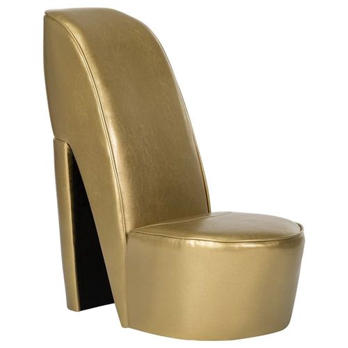 Chaise En Forme De Chaussure  Talon Haut Dor Similicuir - Vidaxl