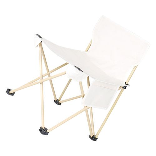 Chaise Pliante Portable D'exterieur, Tabouret De Camping, Dossier, Chaise De Plage Avec Housse Double Face, Taille Moyenne