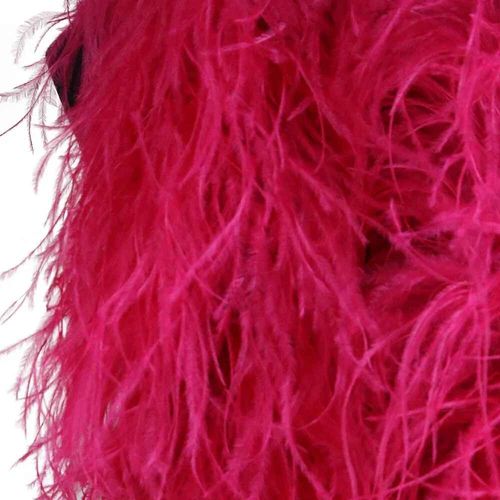Chle Boa En Plumes D'autruche Pour La Couture,Garniture Pour Robe,Chemise,Haut,Vtements De Danse,Manches En Plumes,Ceinture,charpe,2m,1-10 Rle - Type Watermelon Red-4ply