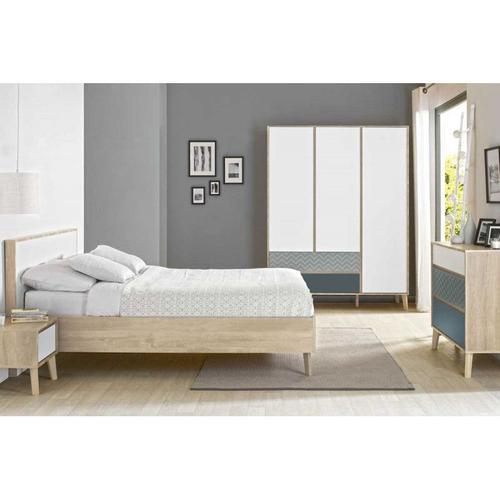 Chambre Adulte Complte (160*200) Chne Blond - Esmey