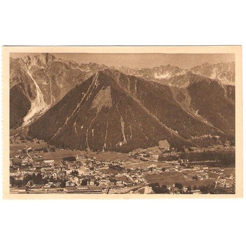 Chamonix - Mont Blanc - Chamonix Et Le Brvent Vue De La Cascade