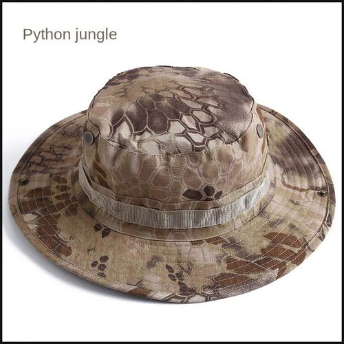 Chapeau Boonie Dulus Army E27 Pour Hommes,Chapeaux Militaires Multicam Ander,Casquette D't,Chasse,Randonne En Plein Air,Casquettes De Soleil Camouflage - Type 10-Brown Python
