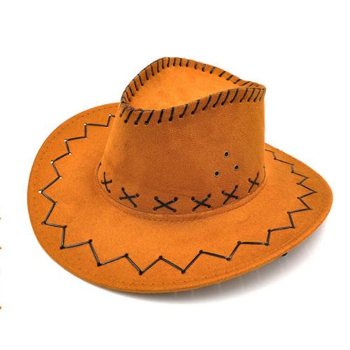 Chapeau De Cowboy Occidental Pour Enfants, Chapeau  La Mode Avec Bandeau De Vache, Chapeau  Large Bord, Jazz, Casquette En Daim Artificiel Pour Garons Et Filles, Taille 52 54cm