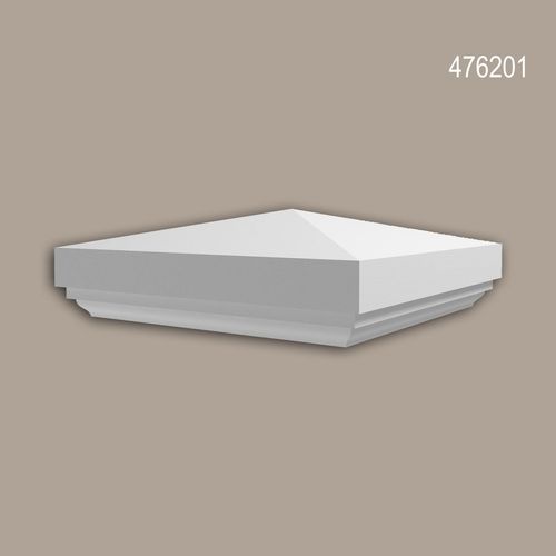 Chapeau Poteau De Balustrade Profhome 476201 Moulure Exterieure Balustrade lment De Faade Style No-Classicisme Blanc