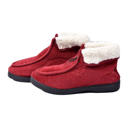 Charentaise Femme Pantoufle Premium K88r2 Bordeaux
