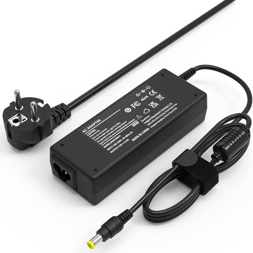 Chargeur 90W pour Ordinateur Portable Acer Aspire 3/5/E1/E5/E15/E17/ES1/ES15/V3/V5/V15/5750G/7750G/7741G/E5-575/E5-571/E5-573/F5-573G/R3/R7,19V 4.74A,Adaptateur 5.51.7mm