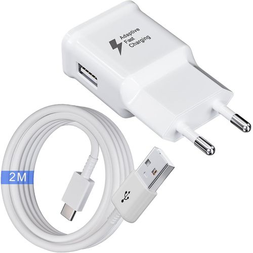 Chargeur Avec Cble De Charge De 2 M Compatible Avec Samsung Galaxy A13 A14 A20 A20e A23 A32 A33 A34 A40 A52 A53 A54 5g S8 S9 S10 S10e M54 M53 M34 M33 M14 M13 5g M52 M51 S21 Fe Plus Chargeur .[Y149]